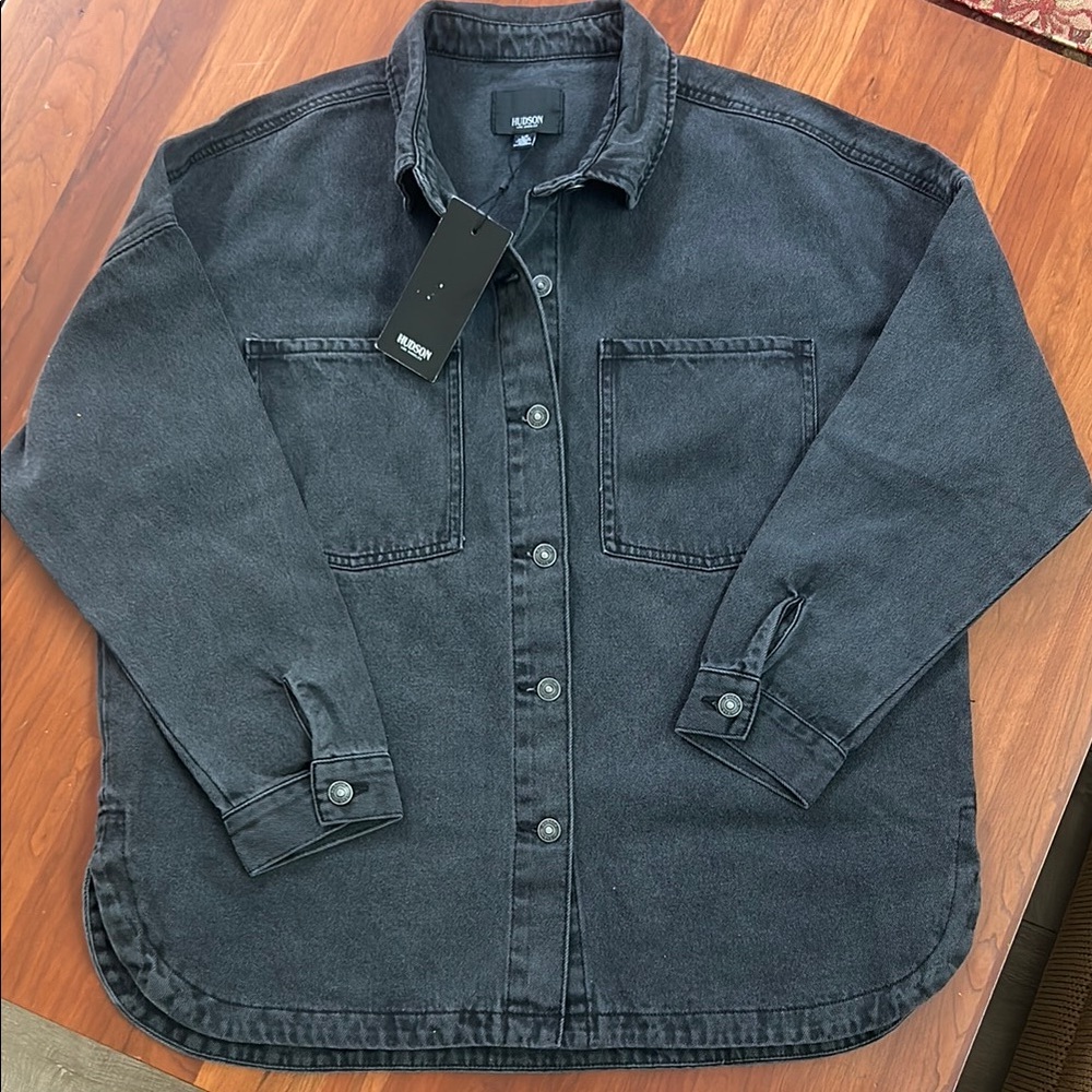 Hudson Jeans Washed Black Denim Shirt Jacket
BRAND NEW WITH TAGS
